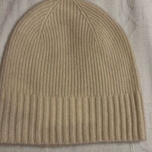 Nordstrom Women's Cashmere Knit Beanie Ivory Cloud